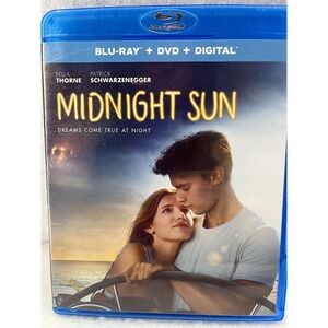 Universal Midnight Sun Blu-ray DVD Digital Bella Thorne Schwarzenegger Excellent
